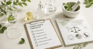 Cosmetic ingredient compliance checks for EU, US, and California regulations