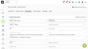 Dati PIF del prodotto ancora nello stato Waiting for information